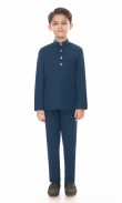 Aaryan Baju Melayu Kids in Indigo Blue