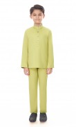 Aaryan Baju Melayu Kids in Laurel Green