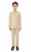 Aaryan Baju Melayu Kids in Beige