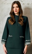 Kaseh Kurung in Dark Emerald