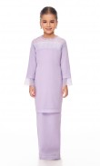 Odessa Kurung Kids in Pastel Purple