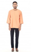 Ziyad Kurta in Melon Orange