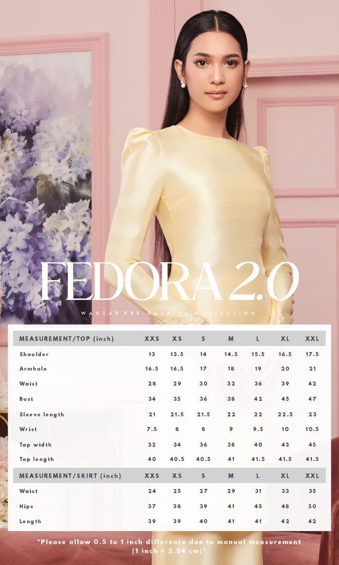 Fedora Kurung 2.0 in Lilac Lace