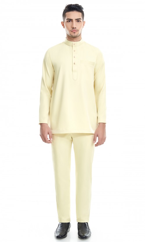 Fahaad Baju Melayu in Jonquil Yellow