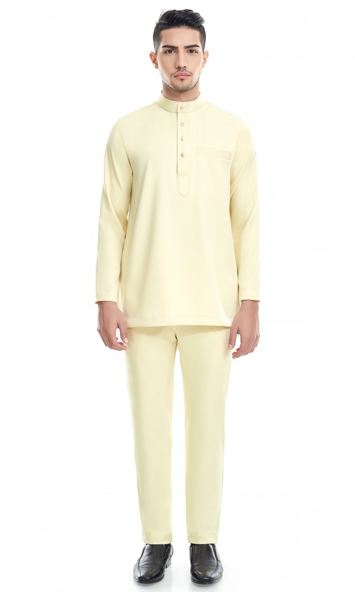 Fahaad Baju Melayu in Jonquil Yellow