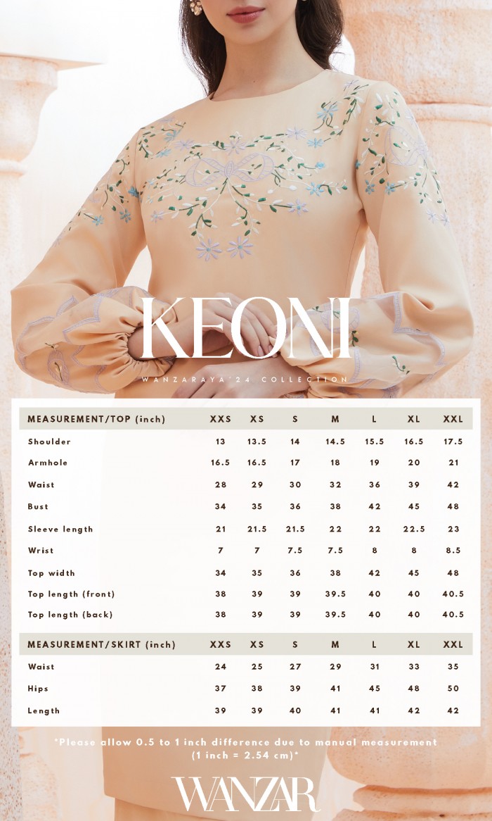Keoni Kurung in Soft Beige
