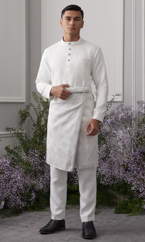 Khaliq Baju Melayu in Off White