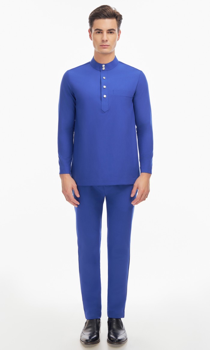 Harraz Baju Melayu in Persian Blue