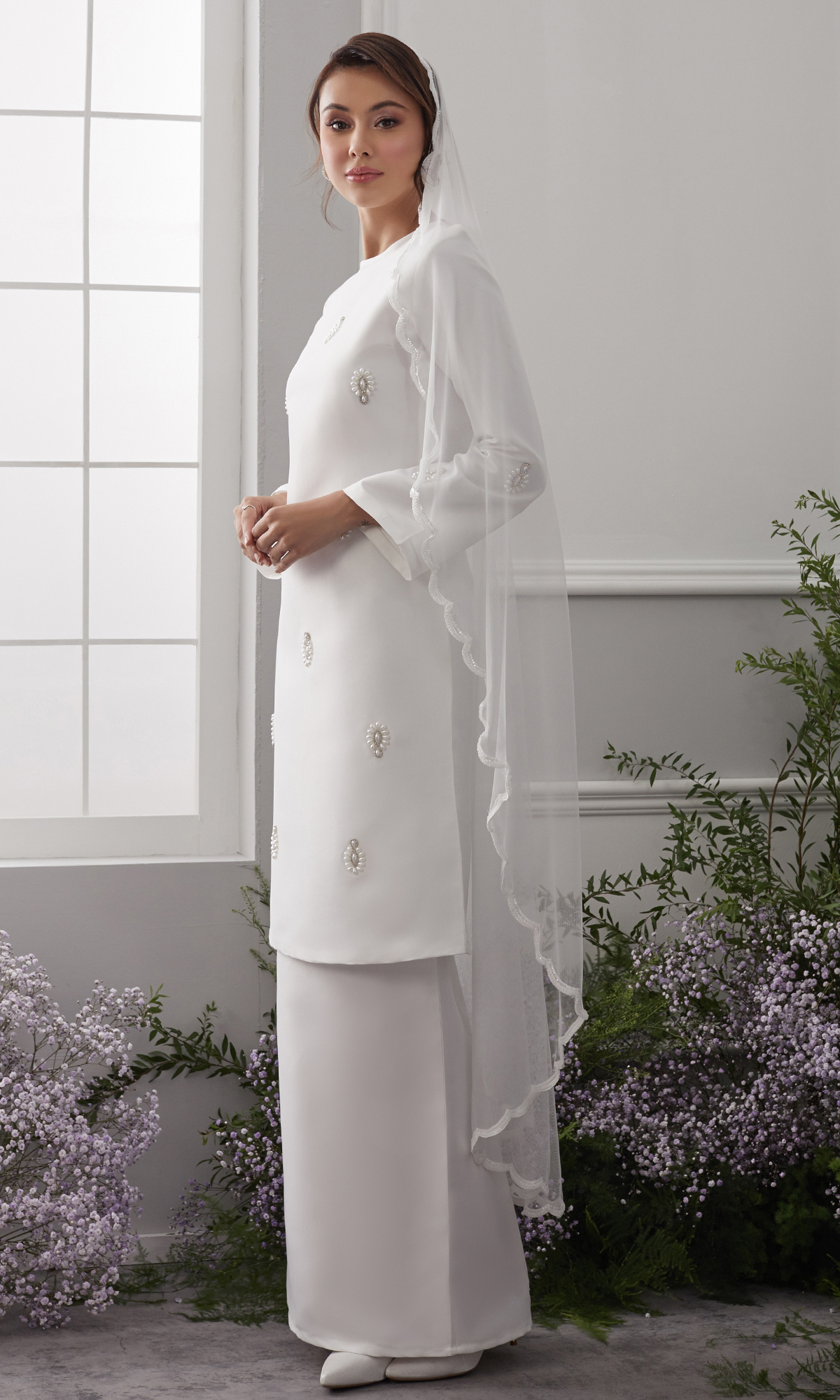 Wanzar baju nikah kurung moden baju kurung 2024 baju kurung